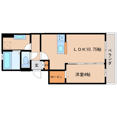 奈良駅 徒歩8分 3階の物件間取画像